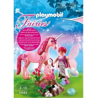 Playmobil 5443 Hada Cuidadora con Unicornio Rosas 