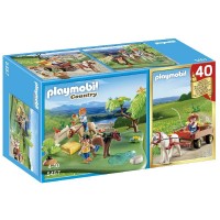 Playmobil 5457 Compact Set 40 Aniversario Prado Poni y carreta Poni
