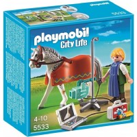 Playmobil 5533 Caballo con Veterinario Técnico de Rayos X y 