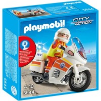 Playmobil 5544 Moto de Emergencias Con Luz