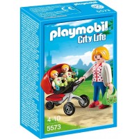 Playmobil 5573 Mamá con carrito de gemelos