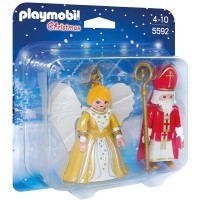 Playmobil 5592 Duo pack San Nicolás y Ángel de Navidad