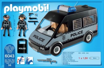 playmobil 6043 - Furgón de Policía con Luces y Sonido