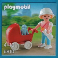 Playmobil 6810 Niña con cochecito, muñeca y biberón