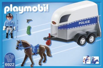 playmobil 6922 - Policía con Caballo y Remolque