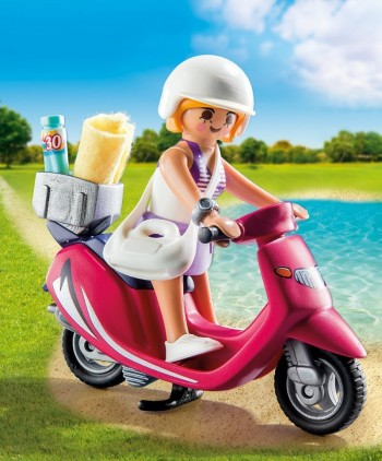 playmobil 9084 - Mujer con Scooter