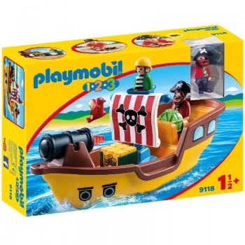 Playmobil 9118 1.2.3 Barco Pirata