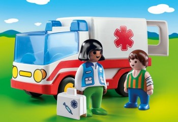 playmobil 9122 - 1.2.3 Ambulancia