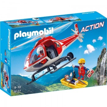 Playmobil 9127 Helicóptero de Rescate de Montaña