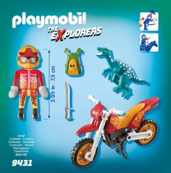 playmobil 9431 - Moto con Velociraptor