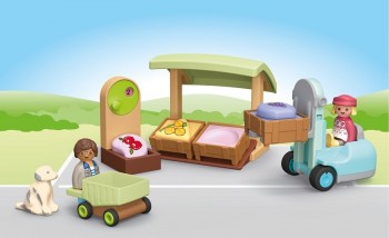 playmobil 71691 - JUNIOR Puesto ecológico y carretilla