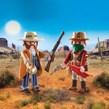 playmobil 71508 - Duo Pack Bandido y Sheriff