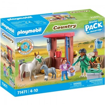 Playmobil 71471 Starter Pack Veterinaria de granja