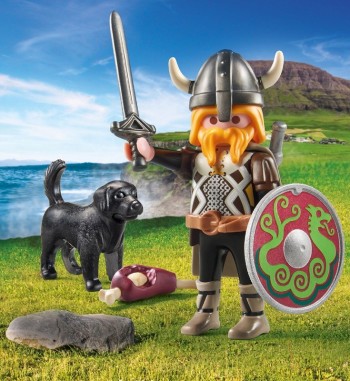 playmobil 71755 - Vikingo con perro guardián